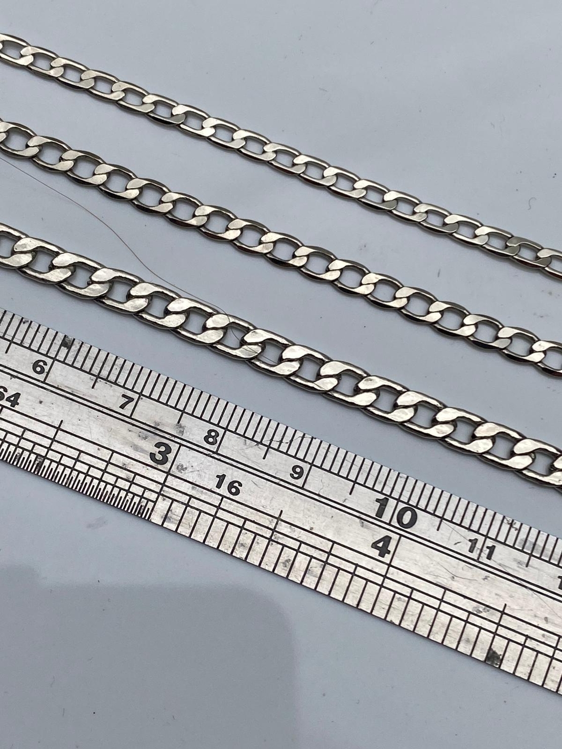 שרשרת גורמט פליז בציפוי ניקל 3 מידות (43)