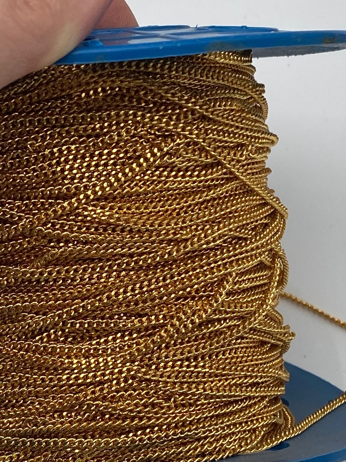 שרשרת פנצר פליז בציפוי זהב כהה 24K (7)