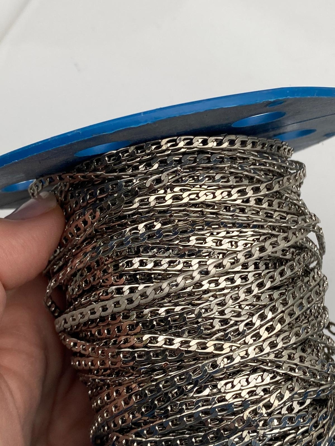 שרשרת גורמט פליז בציפוי ניקל 3 מידות (43)