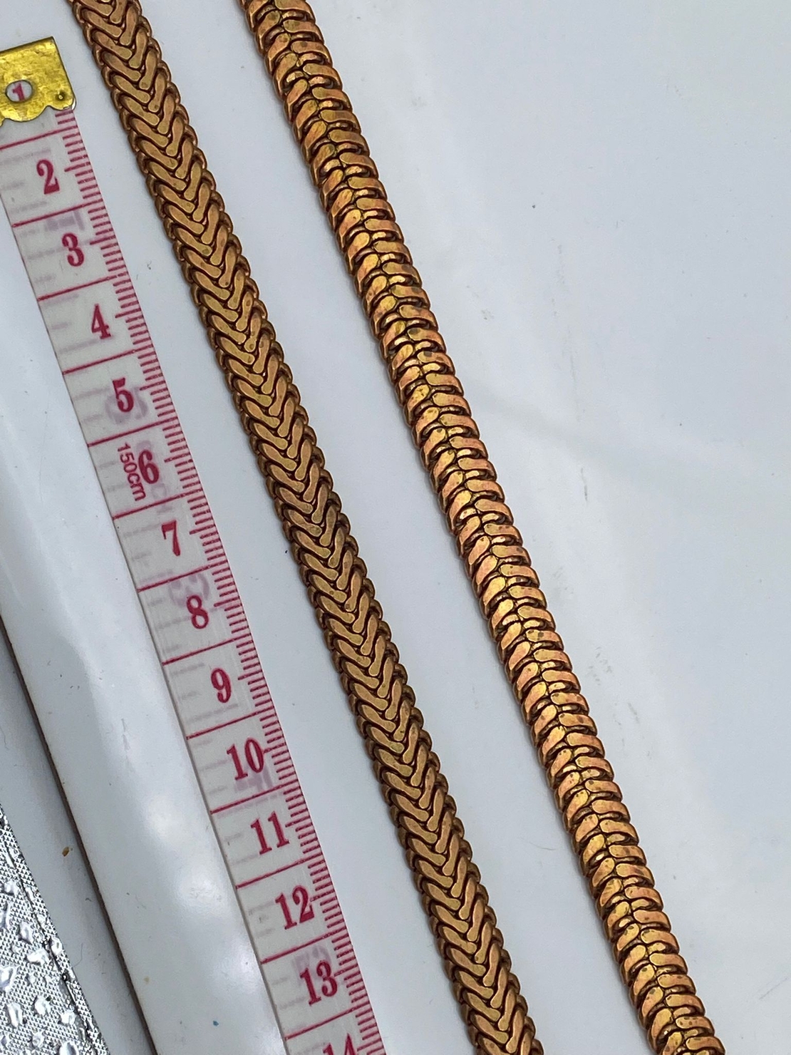 שרשרת פוקסטייל פליז רוחב 9 ממ ללא ציפוי (16)