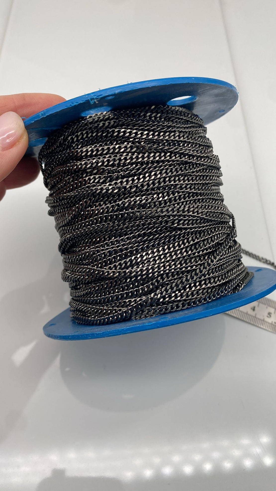 שרשרת פנצר פליז בציפוי בלאק גאן - שחור מטאלי (6)