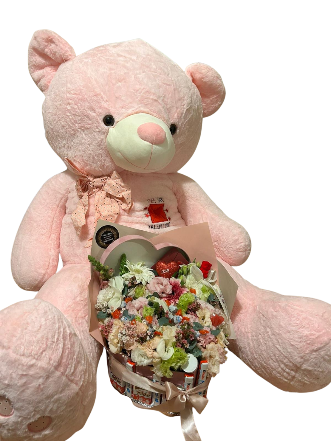 מארז לב מתוק כולל דובי