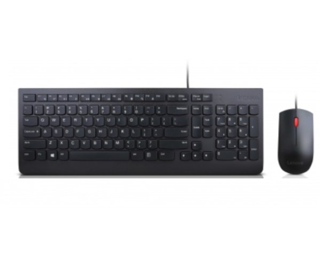 סט חוטי Lenovo Essential Wired Keyboard and Mouse Black