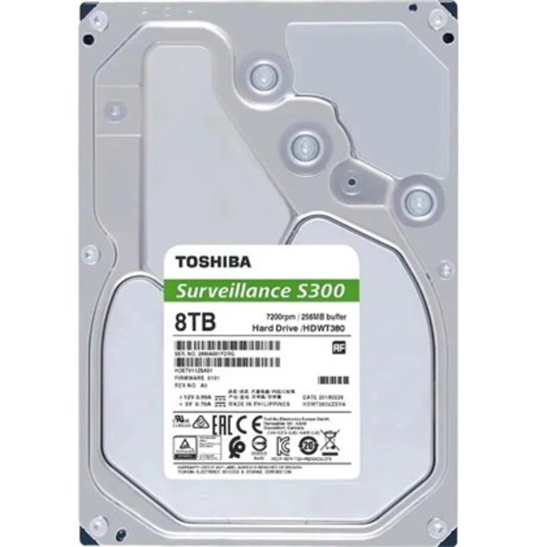 TOSHIBA S300 8TB מעקב (SMR) מתאים מקליט מצלמות