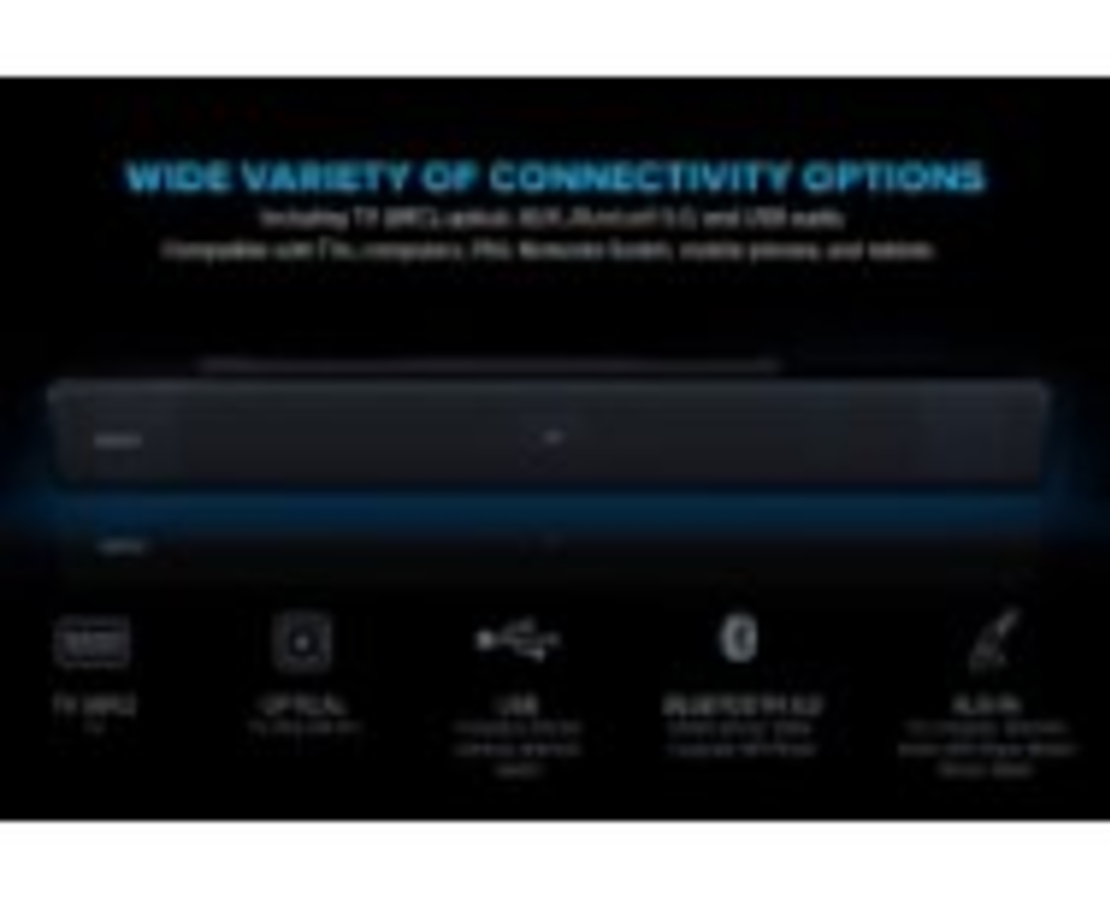 רמקולים CREATIVE STAGE V2 2.1 SOUNDBAR+SUBWOFER BT 5.0 160W ARC