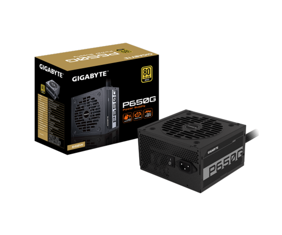 ספק כוח Gigabyte P650G 650W 80 Plus Gold 120mm silent fan
