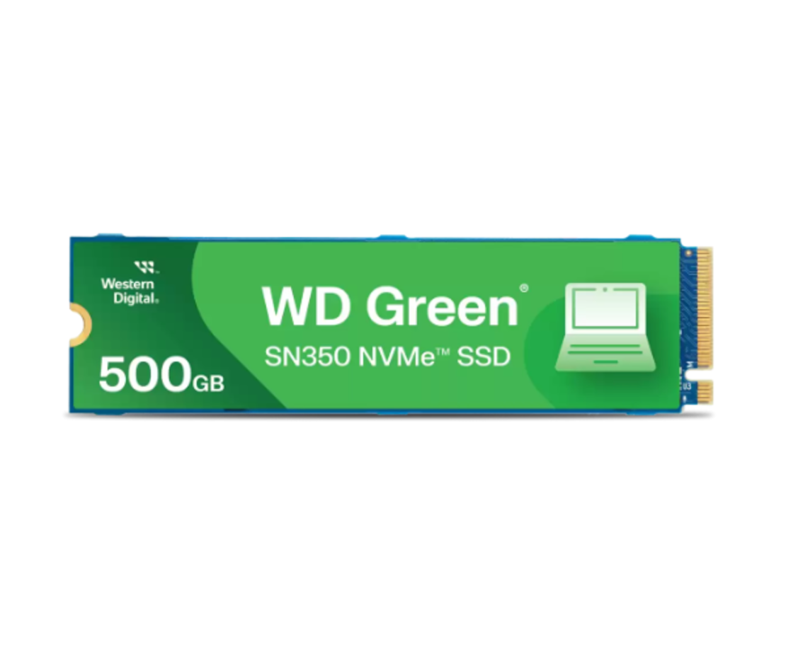 דיסק פנימי WD Green SN350 NVMe SSD 500GB TLC Gen3 X4 NVMe V1.3