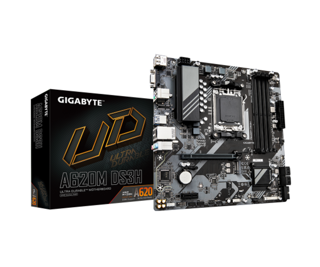 לוח למעבדי Gigabyte A620M DS3H DDR5 PCIE4.0 DP HDMI VGA AMD AM5