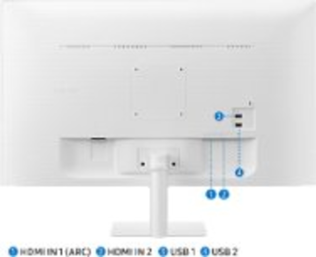 מסך חכם SAMSUNG S32 VA 4Ms FHD WIFI BT Tizen Os Speakers White