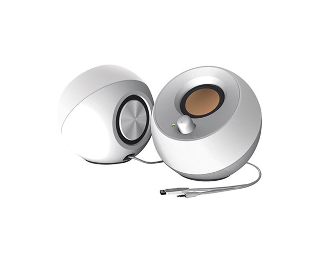 רמקולים למחשב USB powered White Creative Pebble