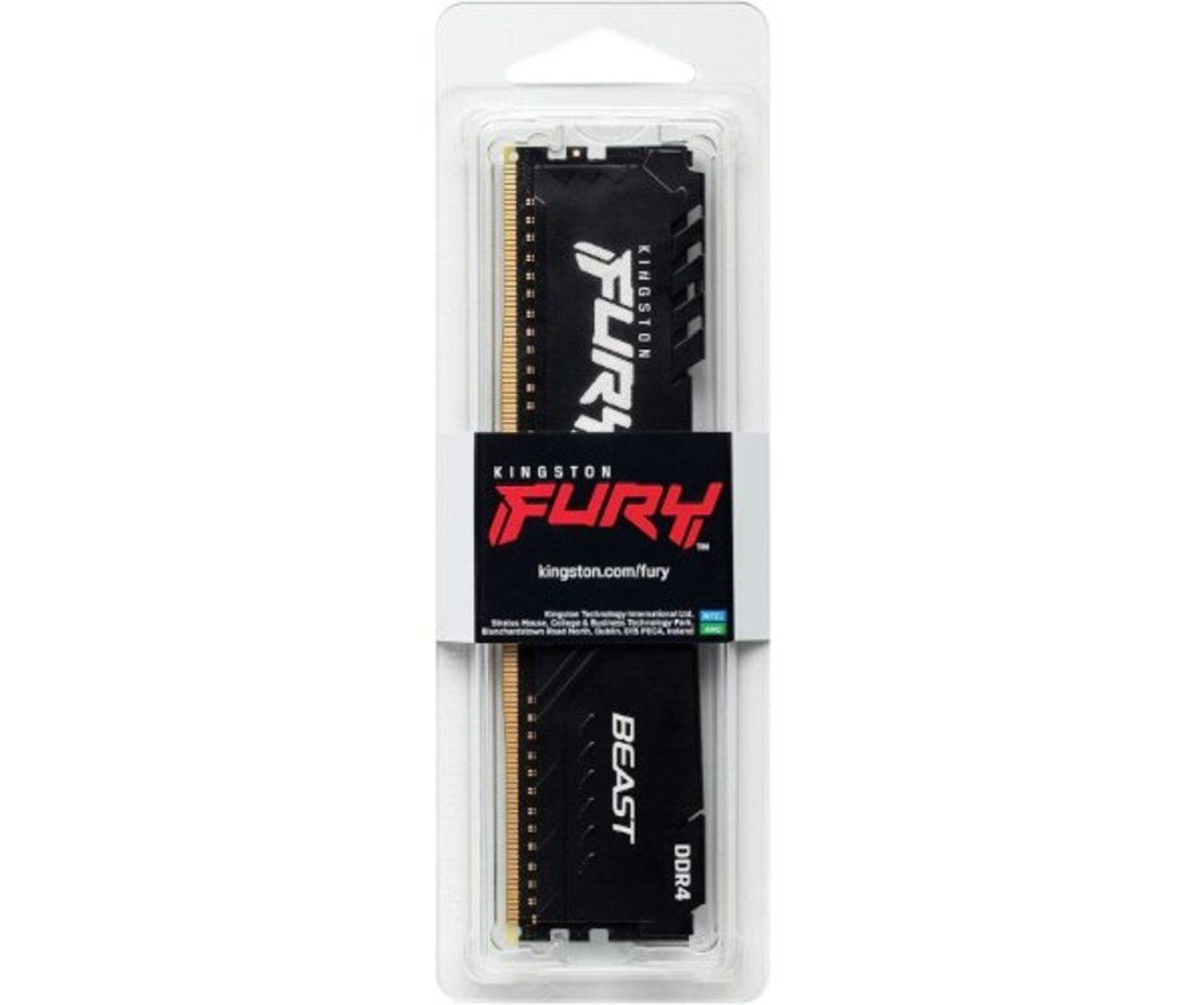 זכרון לנייח Kingston Fury Beast DDR4 16GB 3200Mhz C16