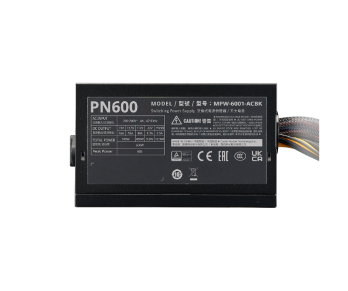 ספק כח Cooler Master ELITE NEX PN 600W Active PFC Peak 700W