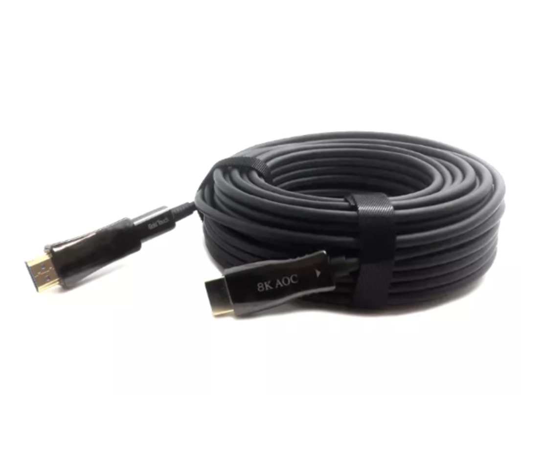 כבל סיב אופטי חד כיווני להשחלות HDMI 10M v2.1 8K FiberOptic