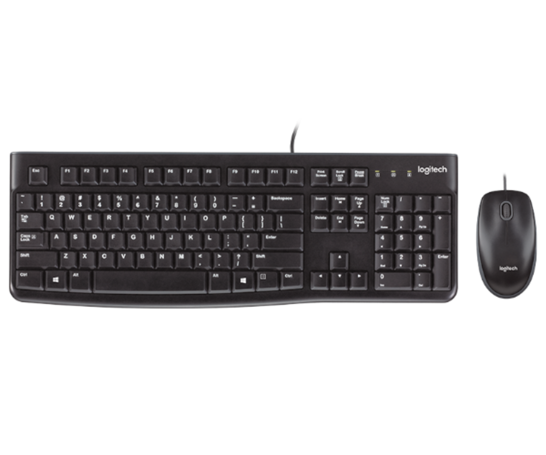 סט מקלדת ועכבר חוטי Logitech MK120