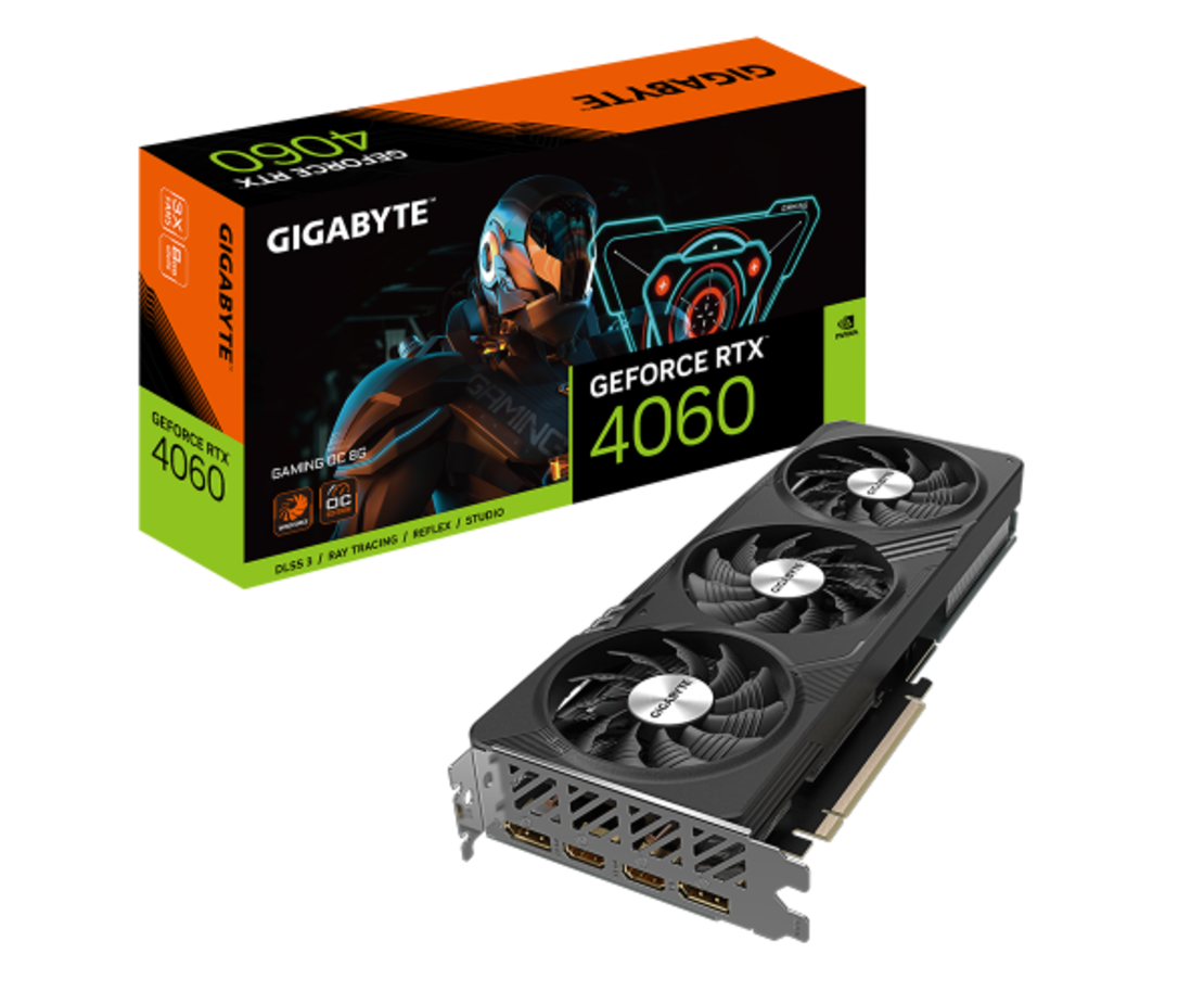 כרטיס מסך Gigabyte RTX 4060 GAMING OC 8GB DP HDMI