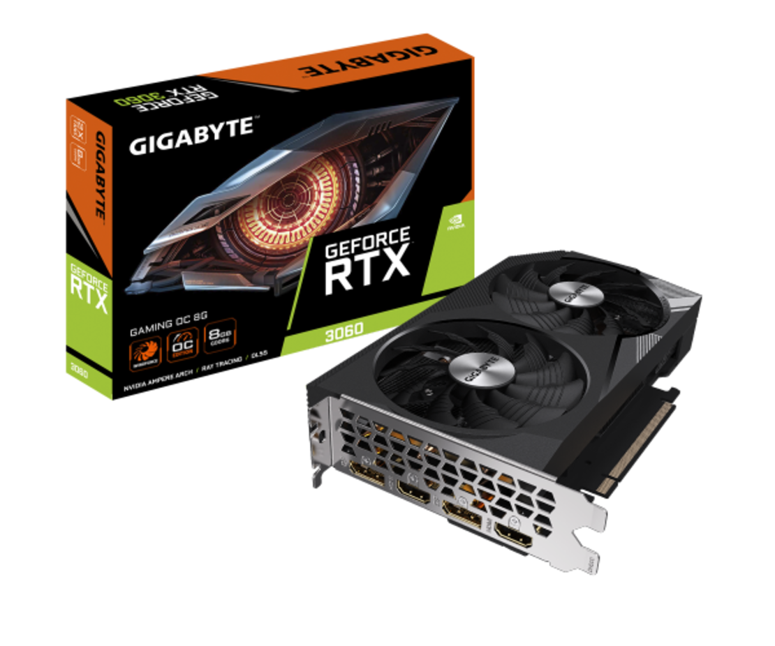 כרטיס מסך Gigabyte RTX 3060 Gaming OC 8GB 2.0 GDDR6 Dual Fan
