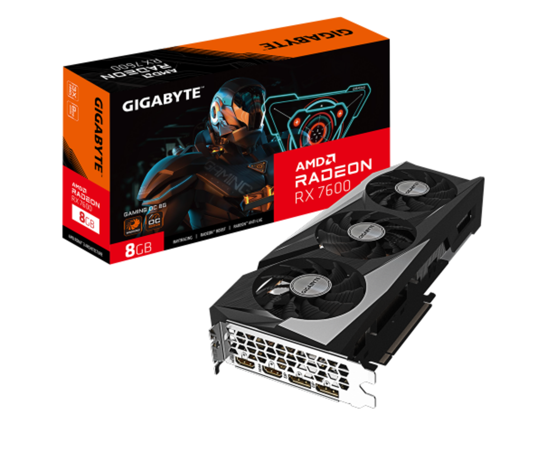 כרטיס מסך Gigabyte RADEON RX 7600 Gaming OC 8GB
