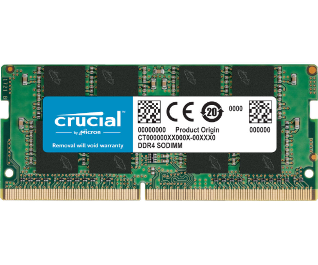 זכרון לנייד Crucial DDR4 16GB 3200Mhz So-Dim C22 1.2V