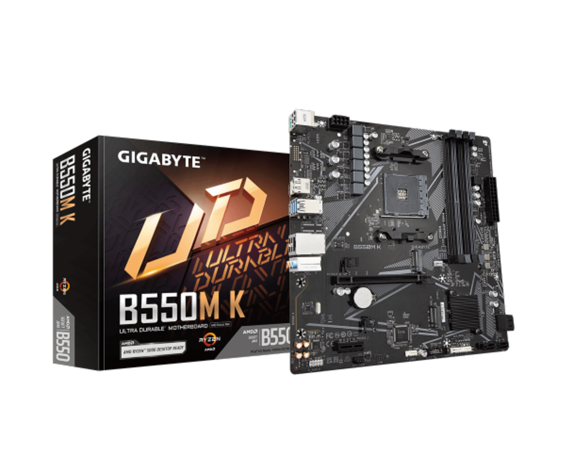 לוח אם Gigabyte B550M K DDR4 for AMD AM4 DP HDMI Micro-Atx