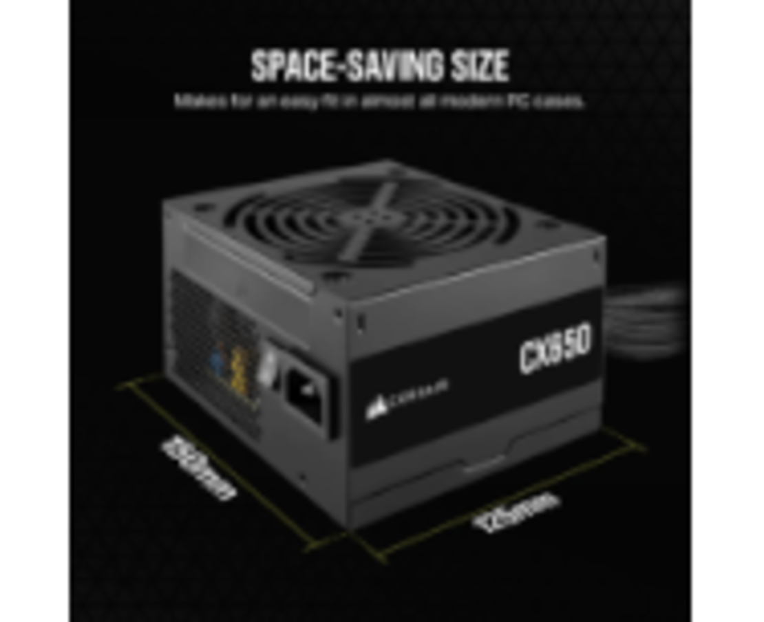 ספק CORASIR CX650 Non modular 650W 80 Plus Bronz PSU