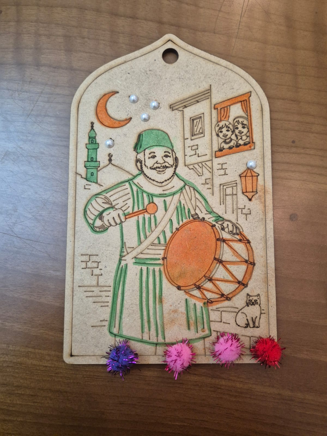 لوحة المسحراتي - توزيعات رمضان