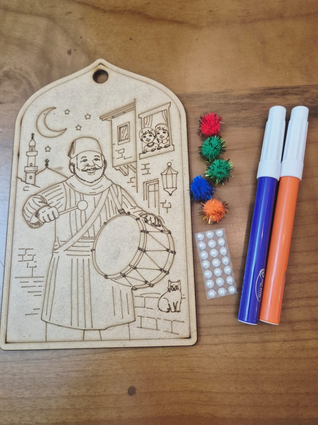 لوحة المسحراتي - توزيعات رمضان