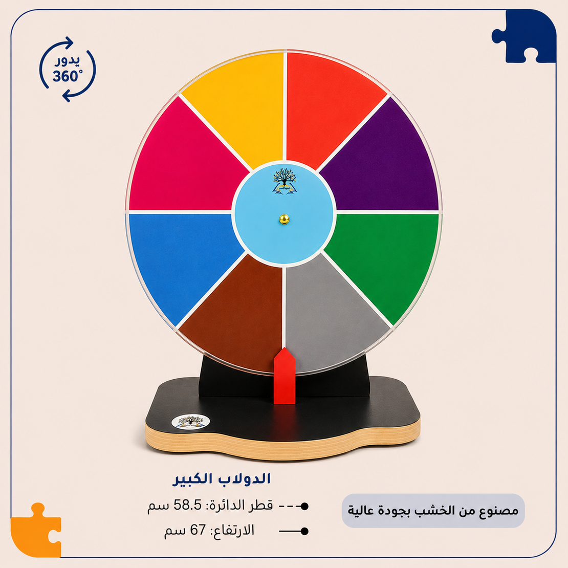 الدّولاب الدوّار بالحجم الكبير25 (طبقة أكريلك)