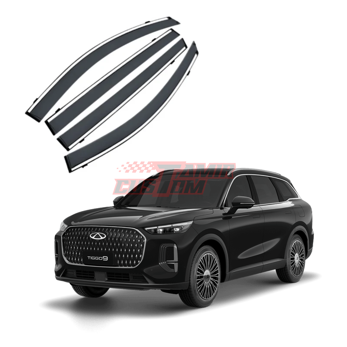 מגני רוח עם פס ניקל לצ'רי טיגו 9 2026 ומעלה