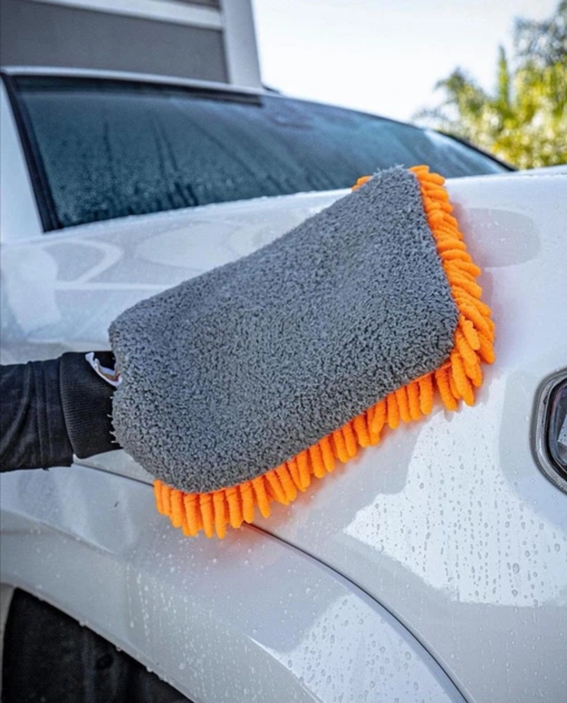 כפפת רחיצה היברידית דו צדדית Meguiar's Hybrid Wash Mitt X210200 (19x32 ס