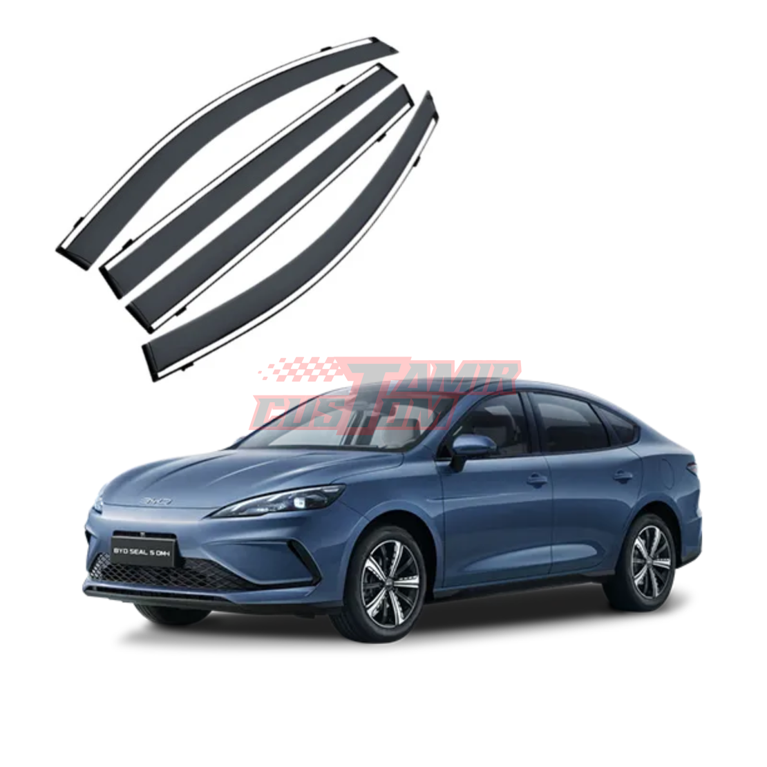 מגני רוח עם פס ניקל ל-BYD סיל 5 2025 ומעלה