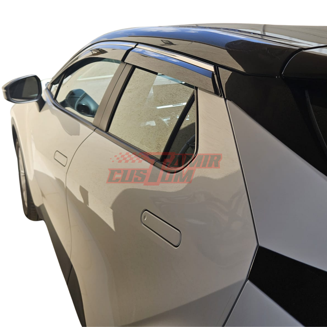 מגני רוח עם פס ניקל לטויוטה CHR 2024 ומעלה