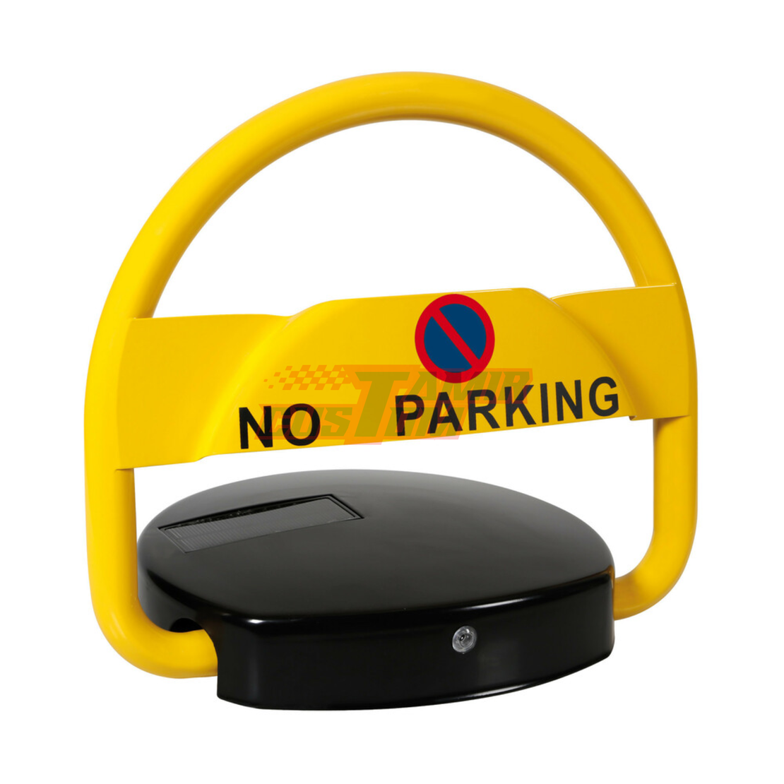 מחסום חנייה סולארי עם שלט