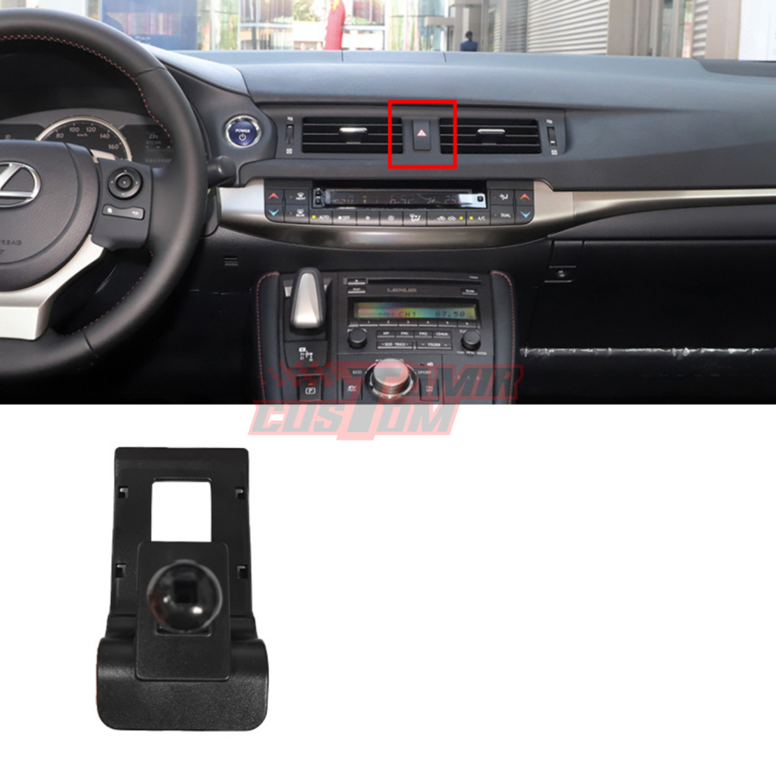 מעמד לטלפון תואם מקור ללקסוס CT 2011 ומעלה
