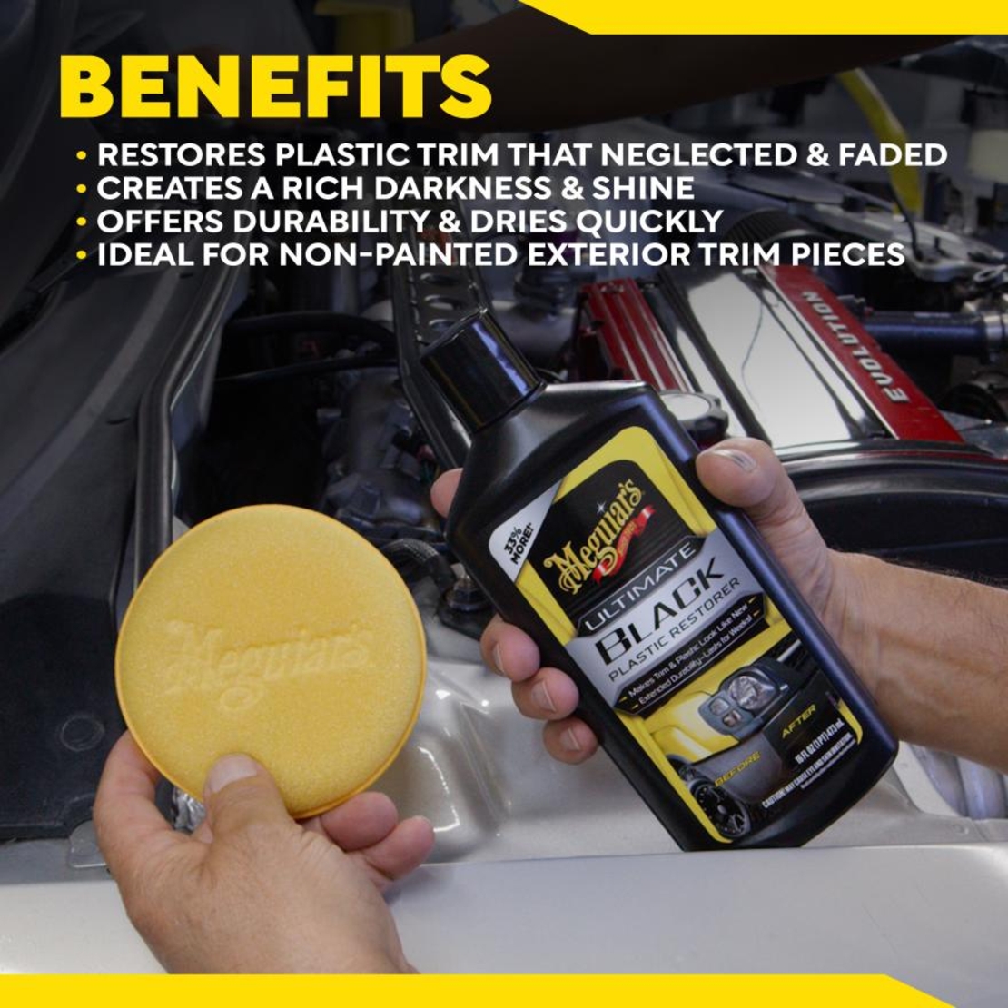 מחדש פלסטיקה וגומי שחורים Meguiar's Ultimate Black Plastic Restorer G15816 (473 מ
