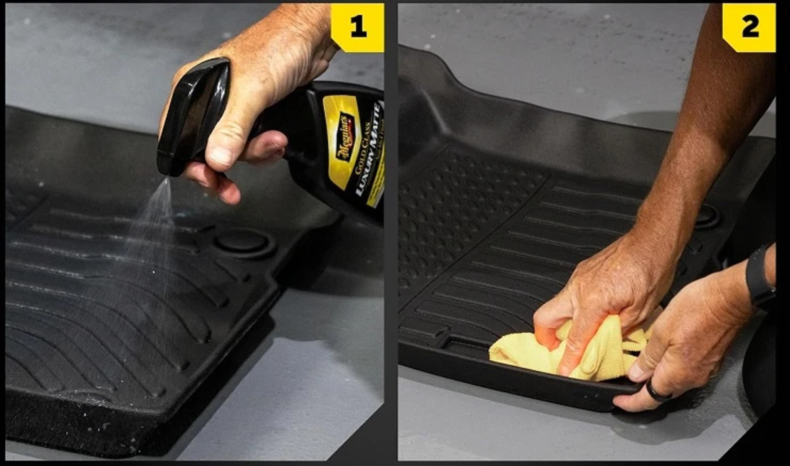 תרסיס מבריק ומגן לשטיחי גומי ומשטחי פנים דהויים Meguiar's Luxury Matte G262116 (473 מ