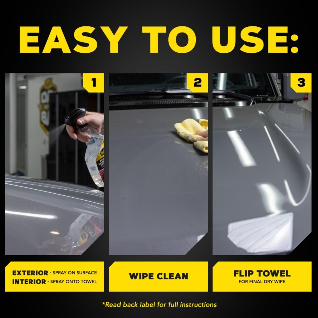 תרסיס דיטיילר פנימי וחיצוני לכל המשטחים Meguiar's Paint, Dash & Glass G250224 (710 מ
