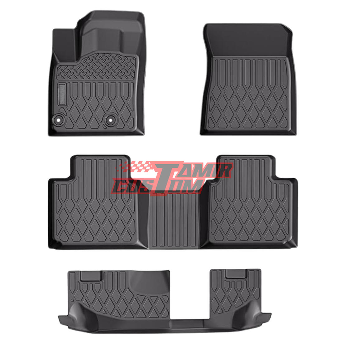 שטיחי 3D למיצובישי אאוטלנדר 2022 ומעלה (3 שורות)