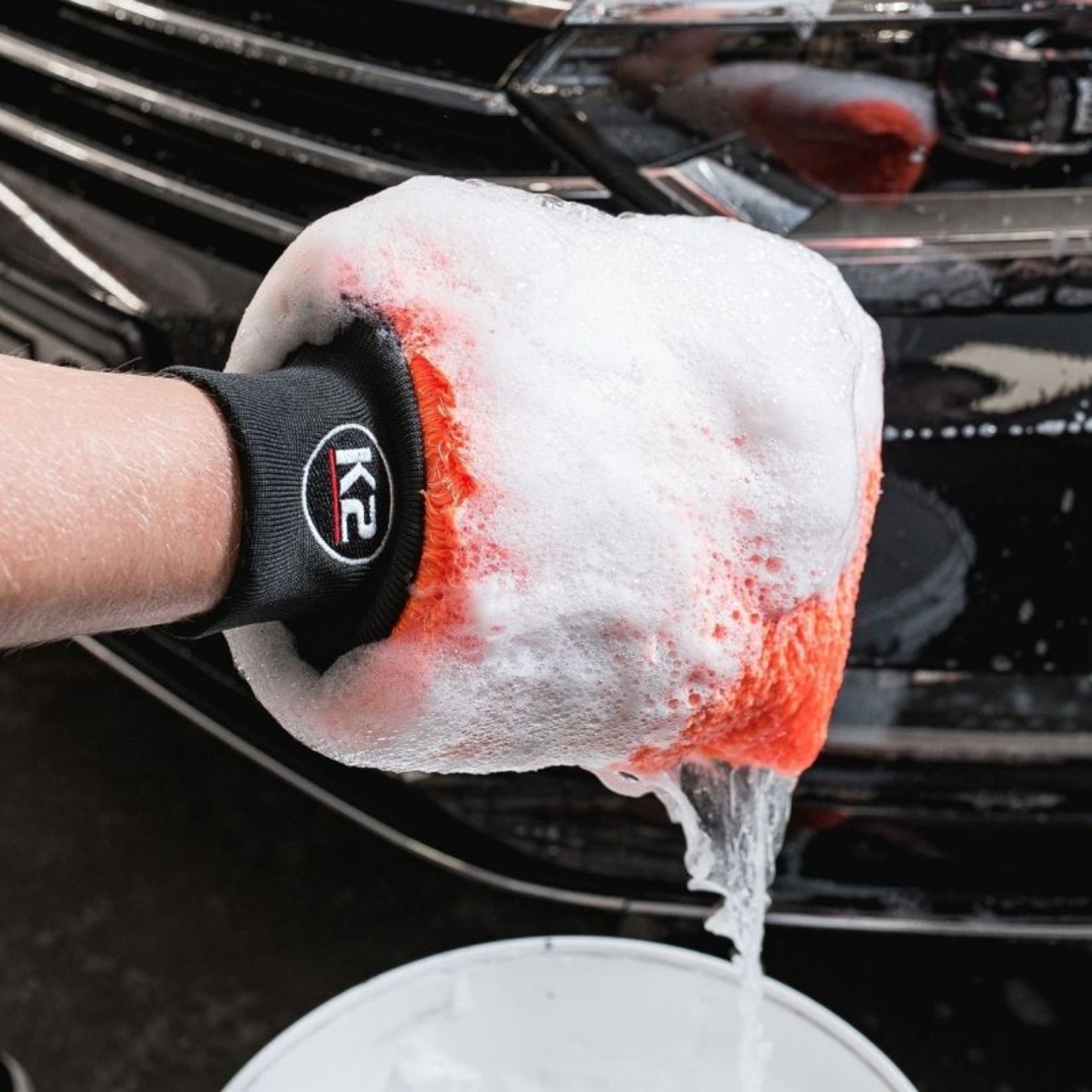 כפפת רחיצה מיקרופייבר K2 Wash Mitt