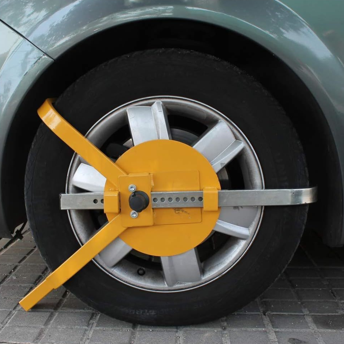 מנעול גלגל לרכב סנדל + פלטה