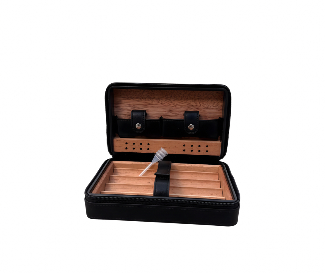 יומידור נסיעות יוקרתי מעור-צבע שחור