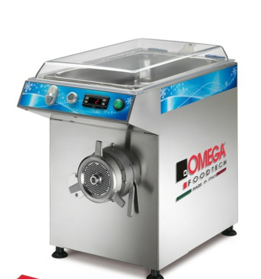 מטחנה לבשר, עם מדחס לקירור ראש 32 תוצרת OMEGA איטליה