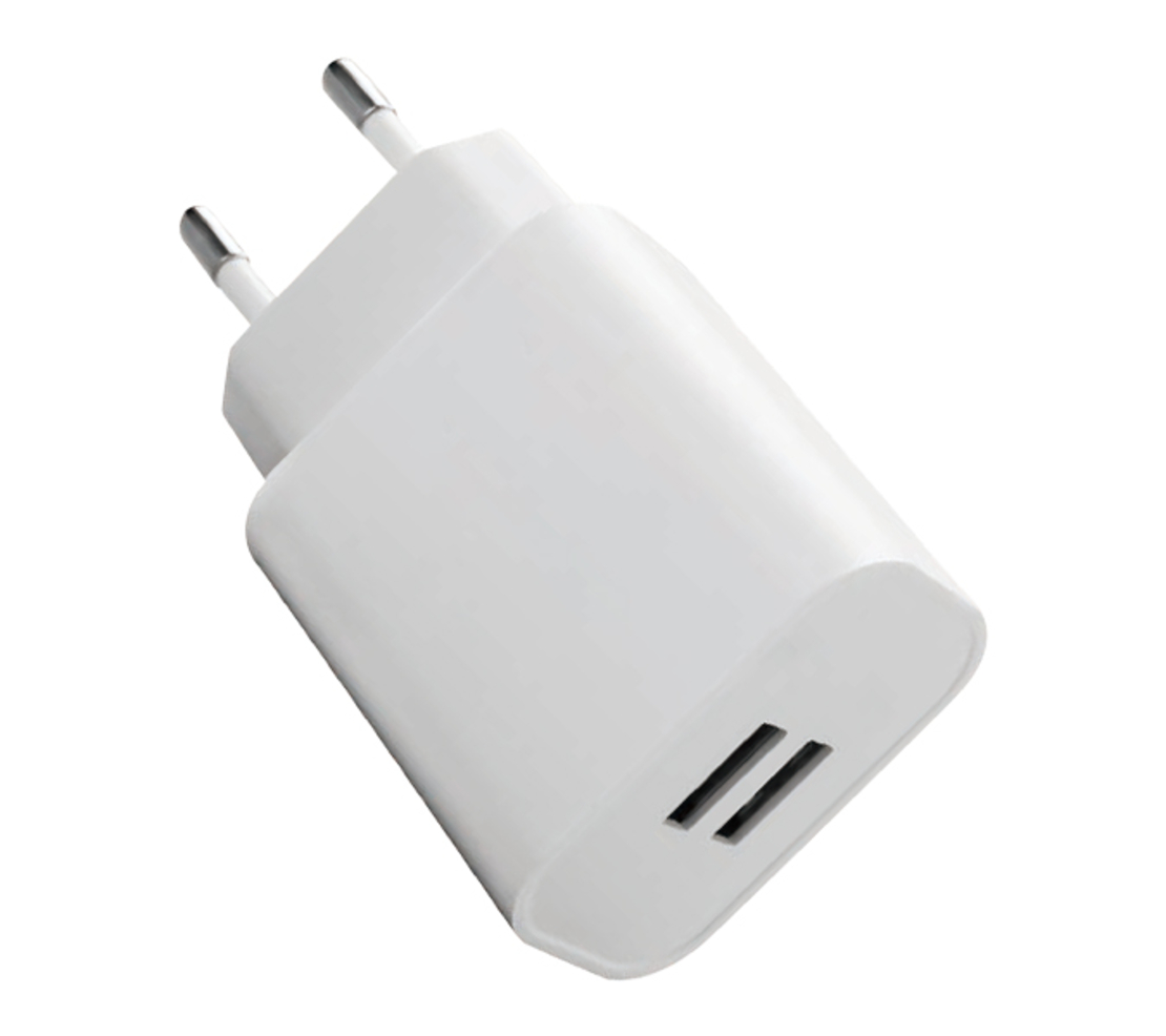 מטען קיר שתי יציאות USB - כבל Lightning