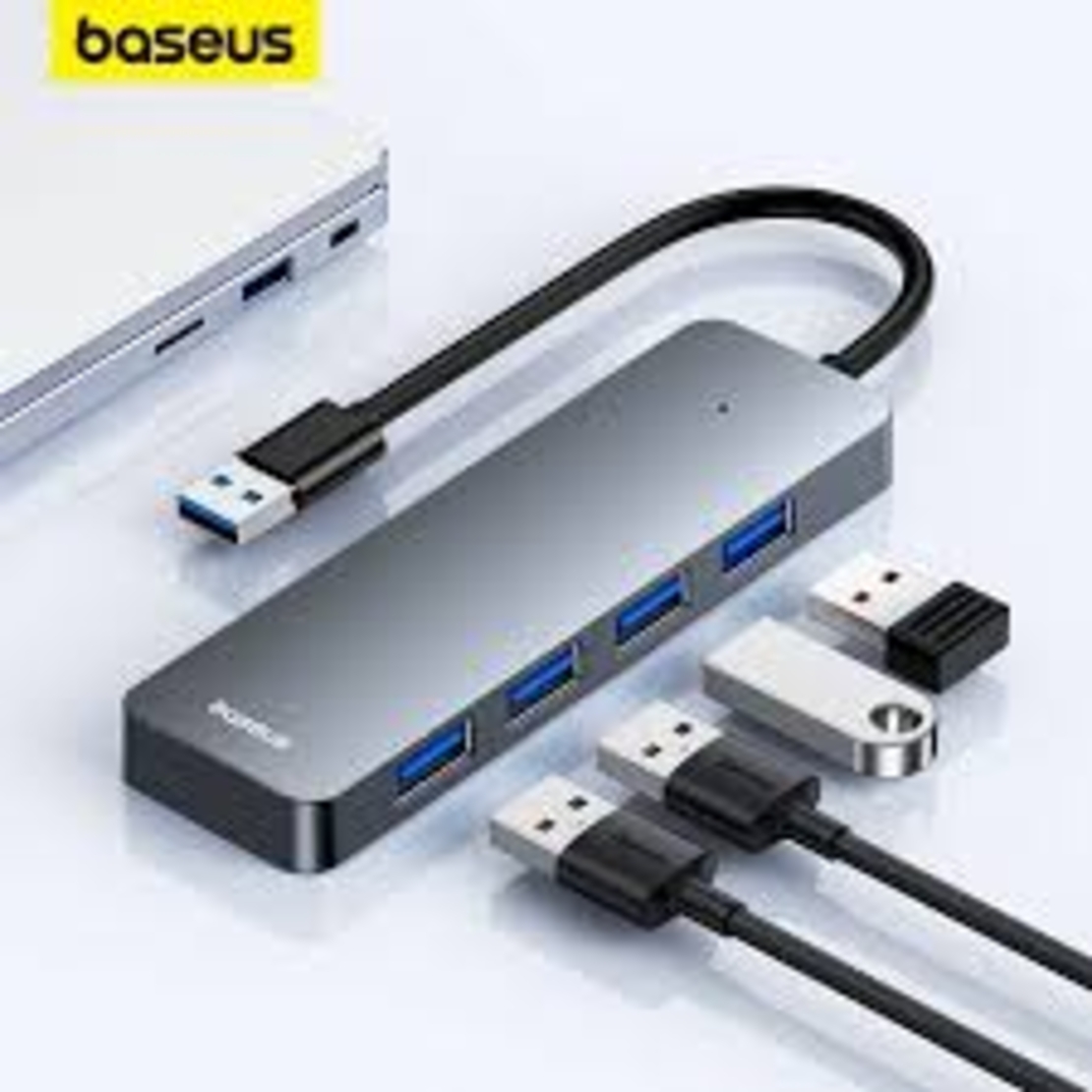 מתאם מפצל Baseus usb3 hub 4 port