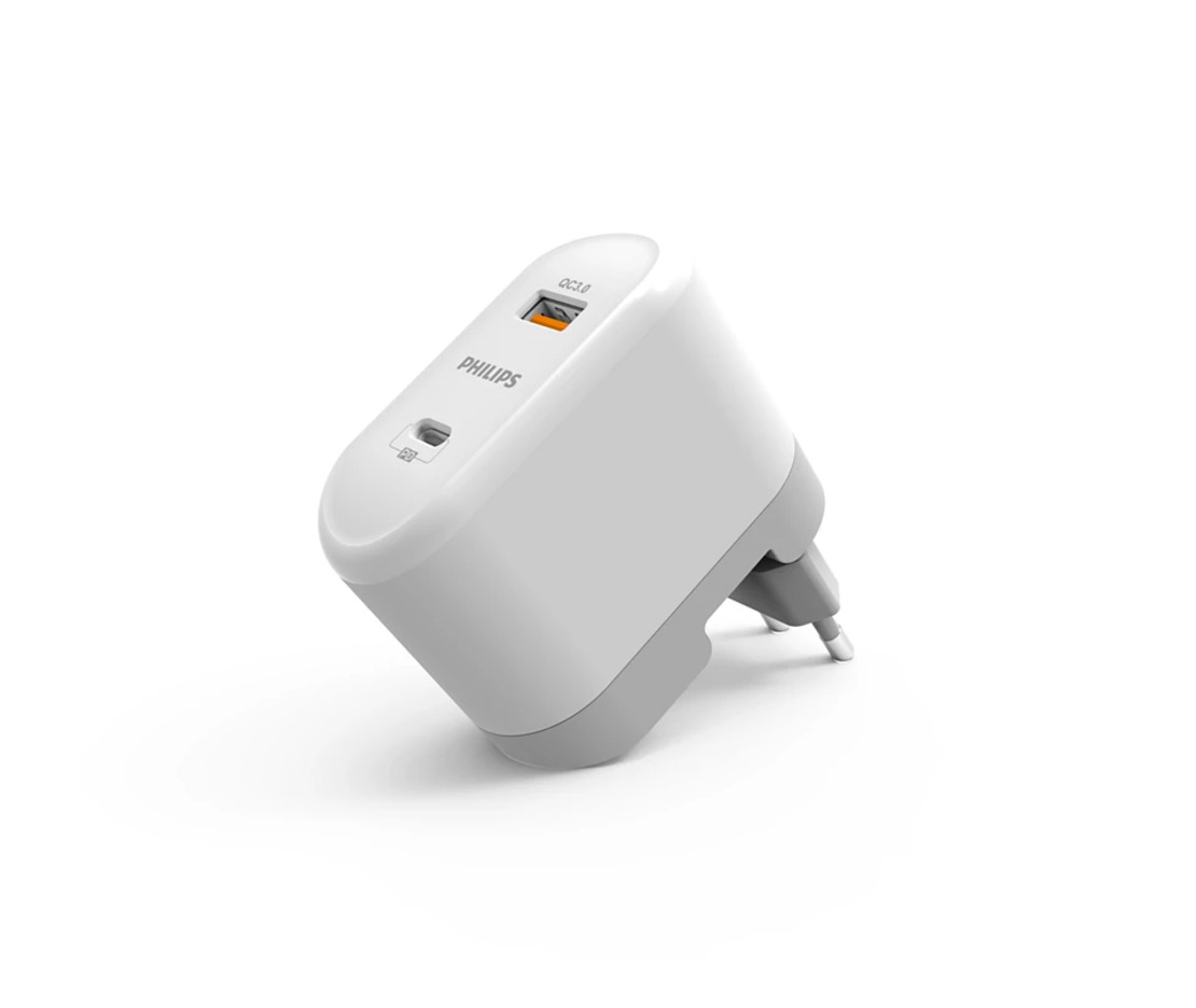 מטען סלולר PHILIPS PD18W + QC3.0A USB-C