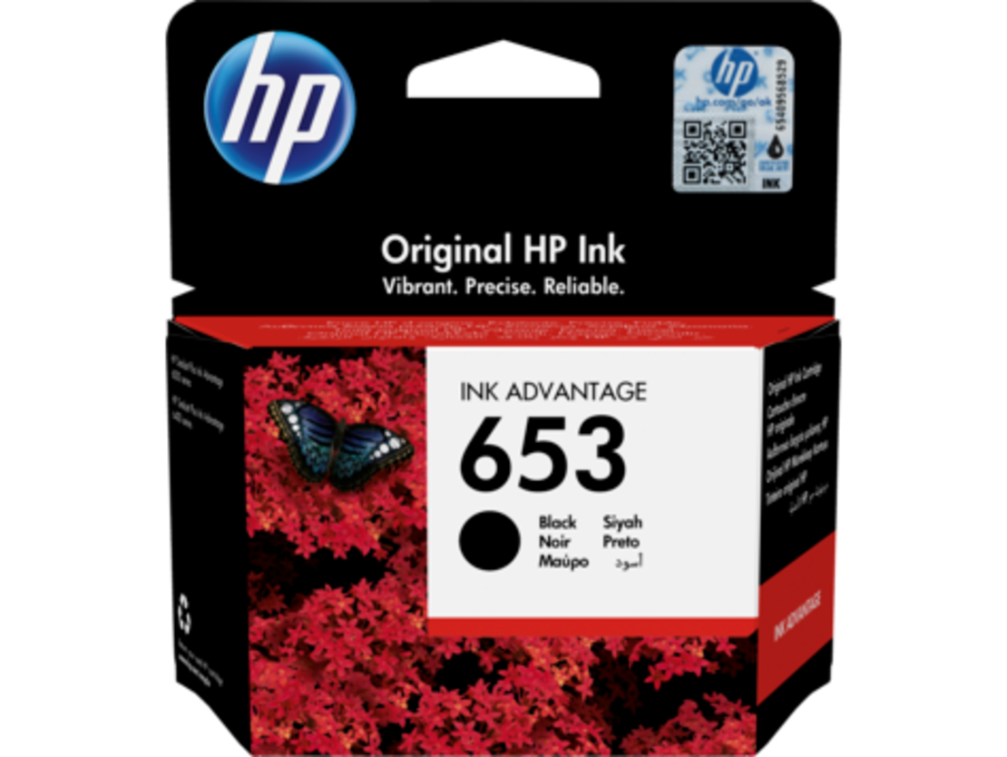 ראש דיו מקורי שחור HP 653 BLACK