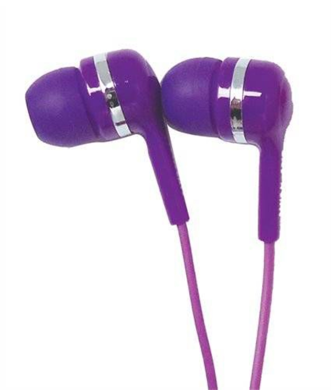 אוזניות כפתור סגול SILVER LINE SL-007 PURPLE