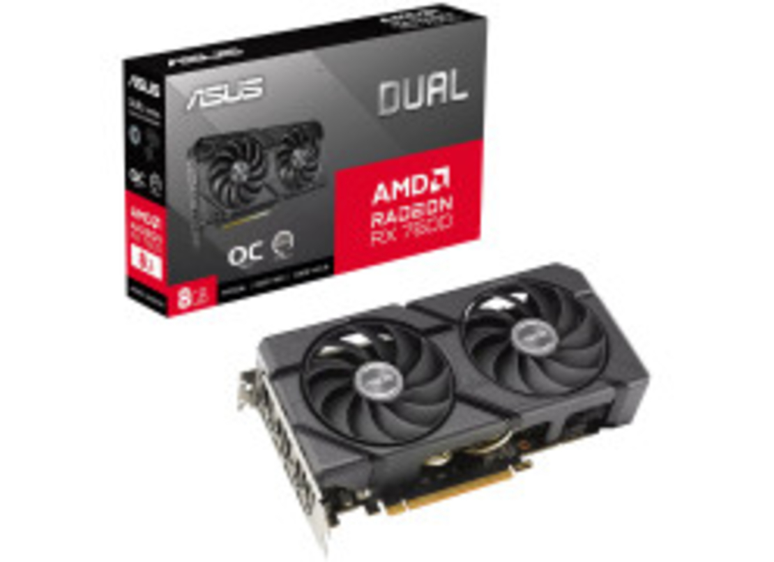 כרטיס מסך Asus Dual RX 7600 EVO OC Edition 8G DDR6