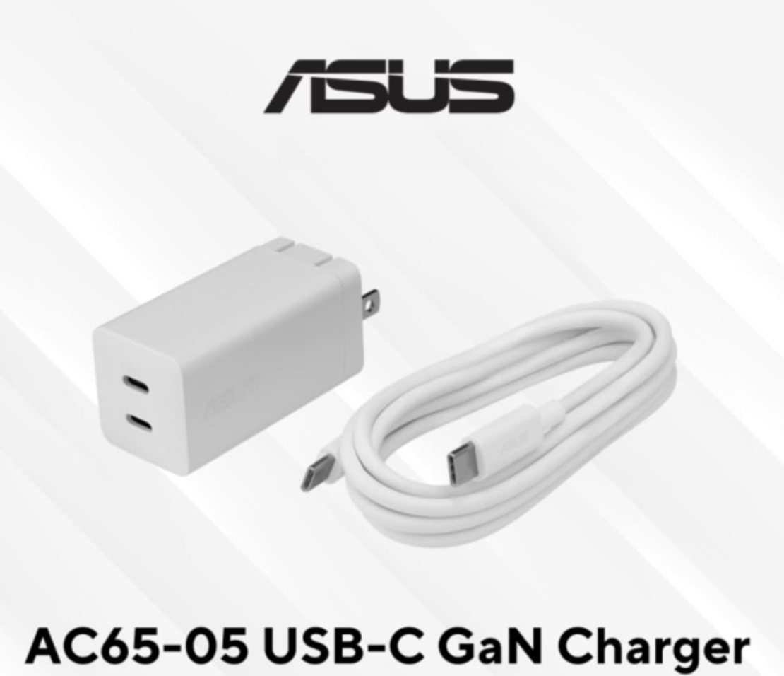 מטען מקורי אוניברסלי ASUS 65W GaN AC65-05 20.0V 3.25A DUAL USB-C