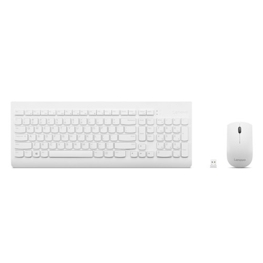 מקלדת + עכבר אלחוטי לבן LENOVO 510 WHITE