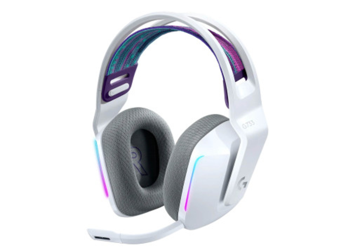 אוזניות גיימינג אלחוטיות לבן LOGITECH G733 WHITE